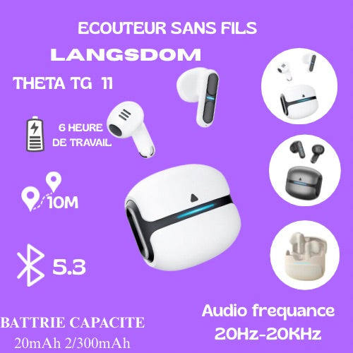 Ecouteurs Bluetooth sans Fil TG11