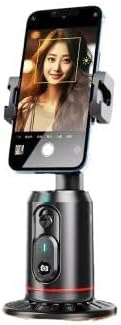 Tosuny Stabilisateur de cardan de suivi automatique du visage Al trépied de caméra Selfie Stick support de prise de vue pour téléphone support de téléphone rotatif à 360